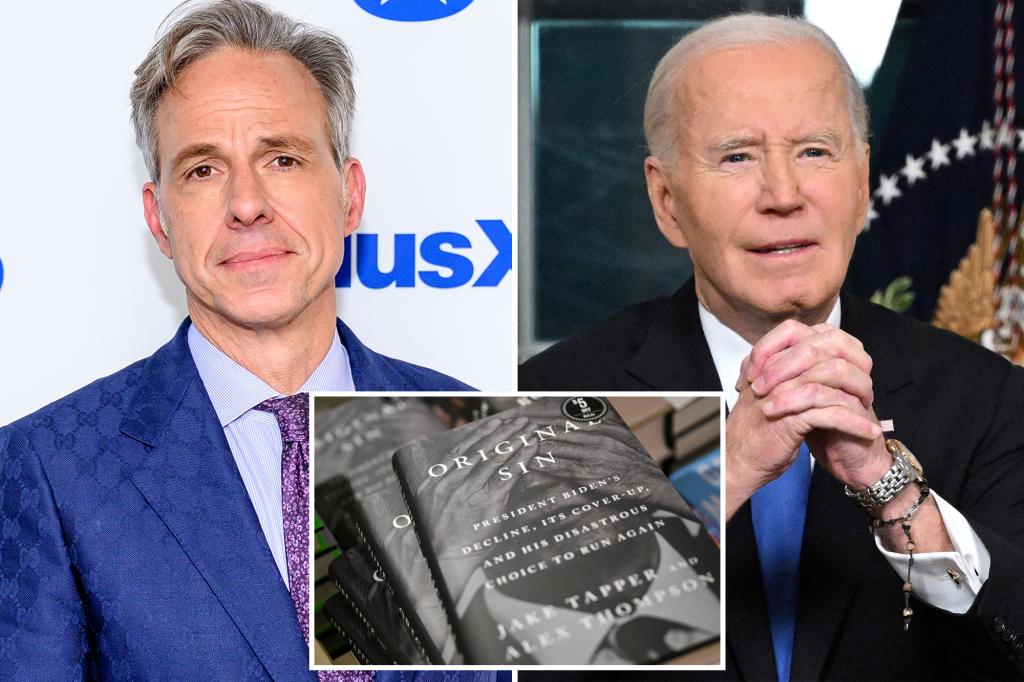 Jake Tapper admits that he threw the ball in covering the fall of biden-while he receives the book 'Original Sin' in Media 'Cover-up'