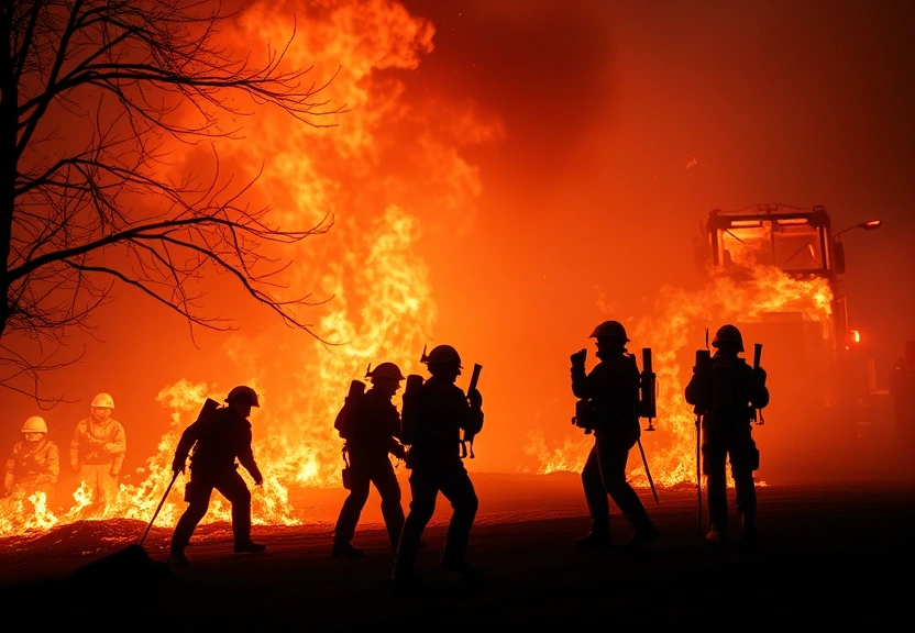 Representação visual de Incêndio na Aude: 1.300 bombeiros lutam para controlar fogo até domingo