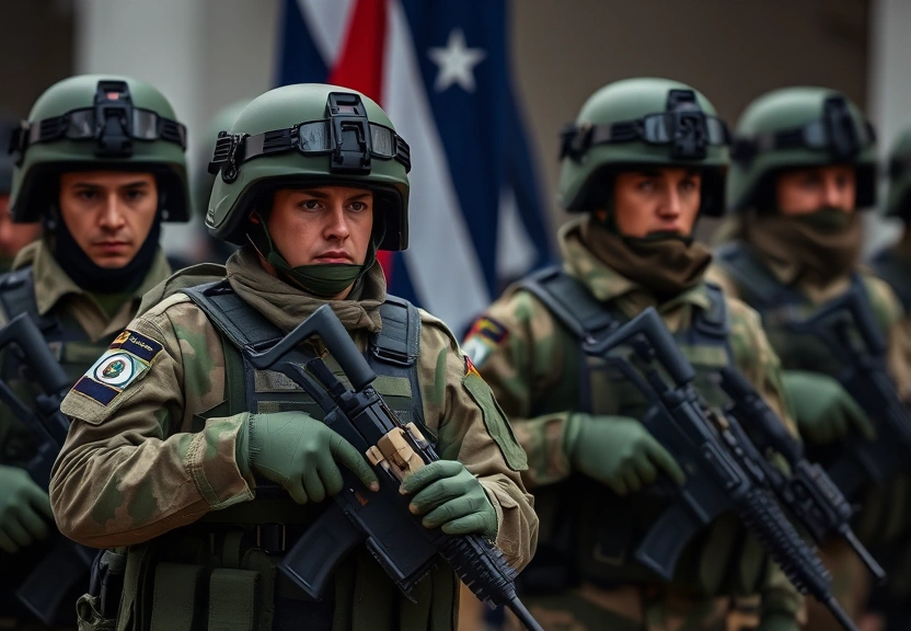 Representação visual de Militares: O Último Bastião Contra o Golpismo de Direita Inspirado por Trump