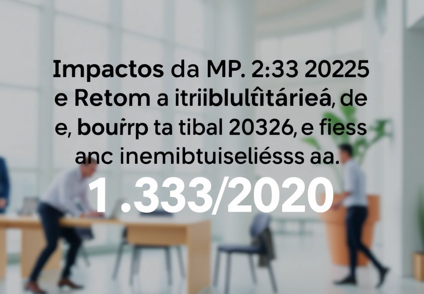 Representação visual de Impactos da MP 1.303/2025 e Reforma Tributária na Tributação das Instituições de Pagamento