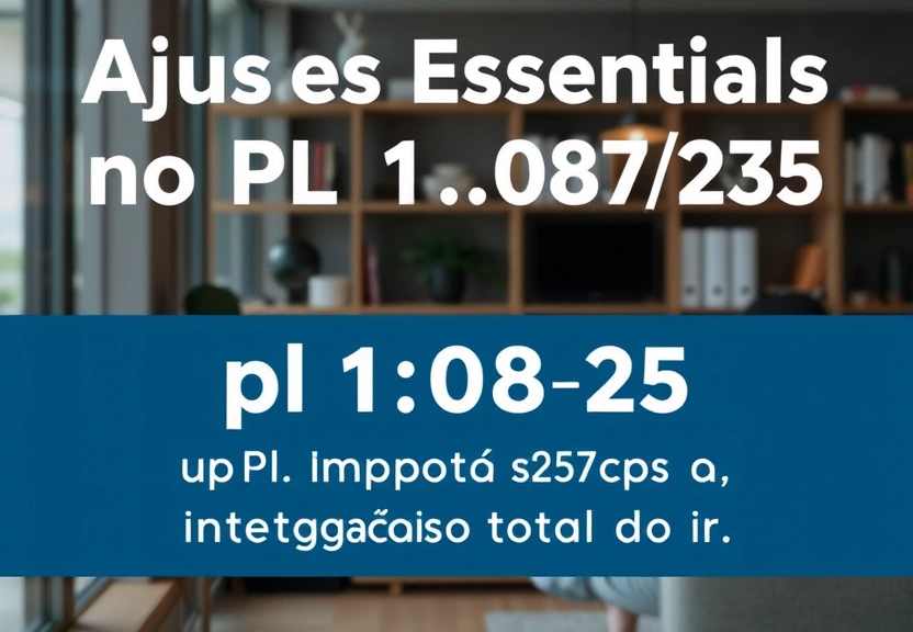 Representação visual de Ajustes Essenciais no PL 1.087/25 para a Integração Total do IR