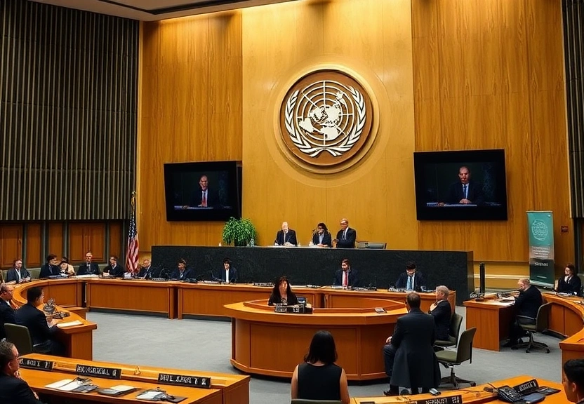 Representação visual de Tribunal da ONU: Estados têm responsabilidade por danos climáticos