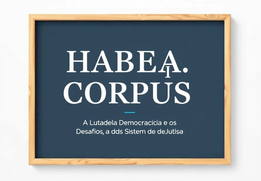 Representação visual de Habeas Corpus: A Luta pela Democracia e os Desafios do Sistema de Justiça