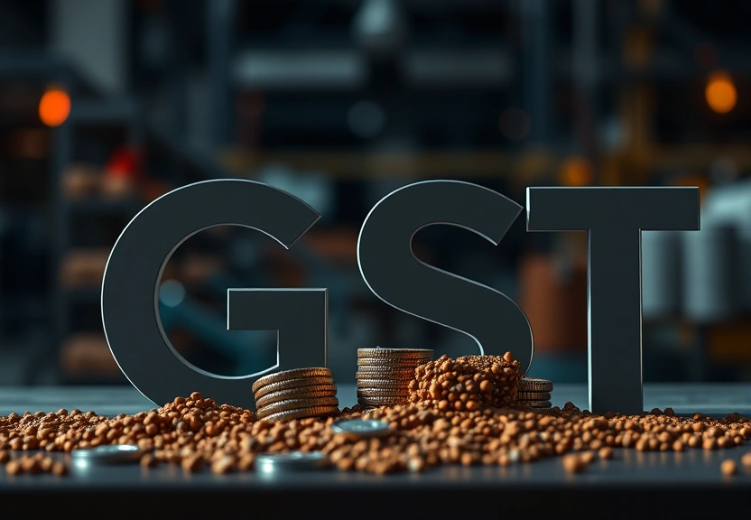 Representação visual de Os Impactos Transformadores das Reformas do GST no Mercado de Ações da Índia e Setores-Chave