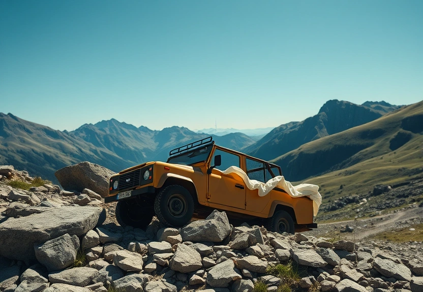 Representação visual de Tragédia na Haute-Savoie: Jovem casal perde a vida em deslizamento de rocha sobre carro