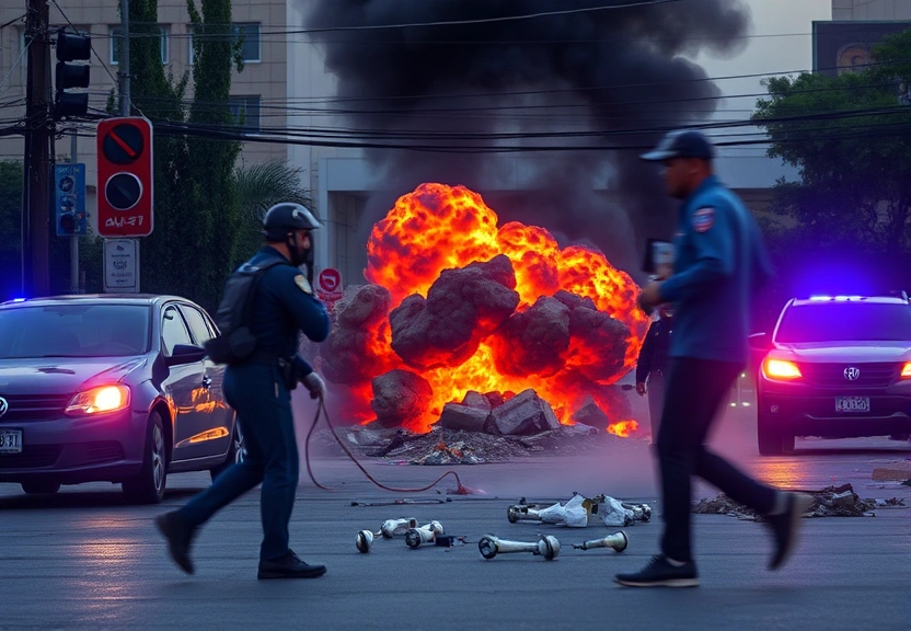 Representação visual de Explosão de caminhão bomba em Cali: 5 mortos e a sombra do narcoterrorismo