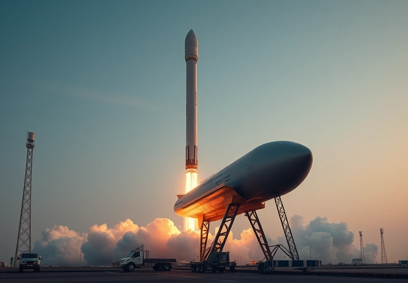 Representação visual de SpaceX enfrenta novo revés: teste da mega-fusée Starship é cancelado por problemas técnicos