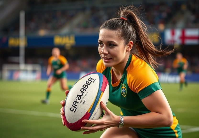 Representação visual de França Brilha e Garante Classificação para as Quartas da Copa do Mundo Feminina de Rugby com Vitória Arrasadora sobre o Brasil