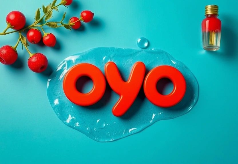 Representação visual de Oyo registra lucro líquido de Rs 200 crore no Q1 FY26 com receita em alta de 47%