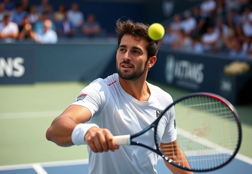Representação visual de Carlos Alcaraz conquista Jannik Sinner no US Open e eleva a rivalidade do tênis a novos patamares