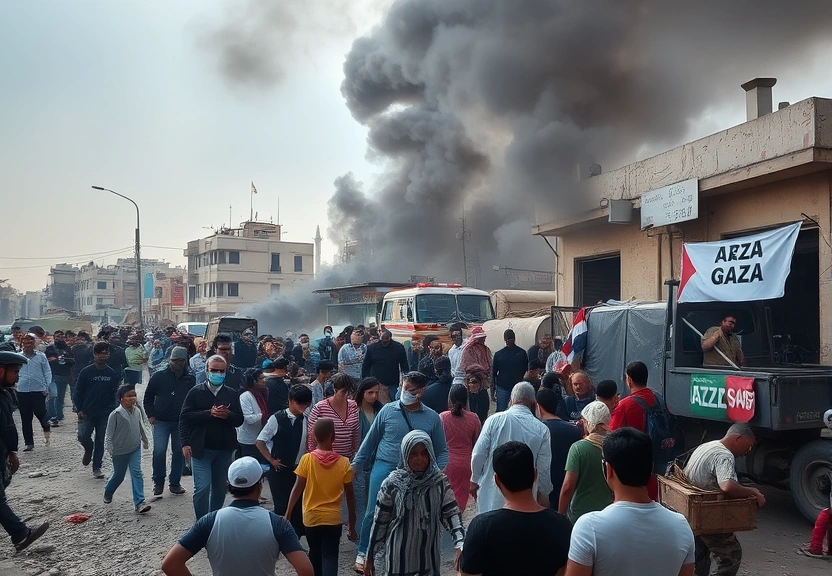 Representação visual de Gaza: Flottille humanitaire sous le choc après une frappe suspecte de drone