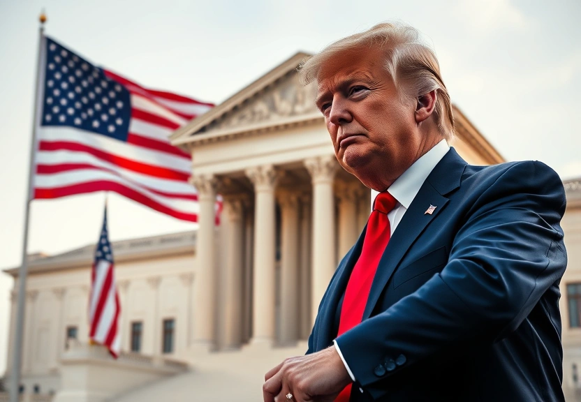 Representação visual de Suprema Corte dos EUA: Decisão Crucial sobre Tarifas de Trump em Novembro