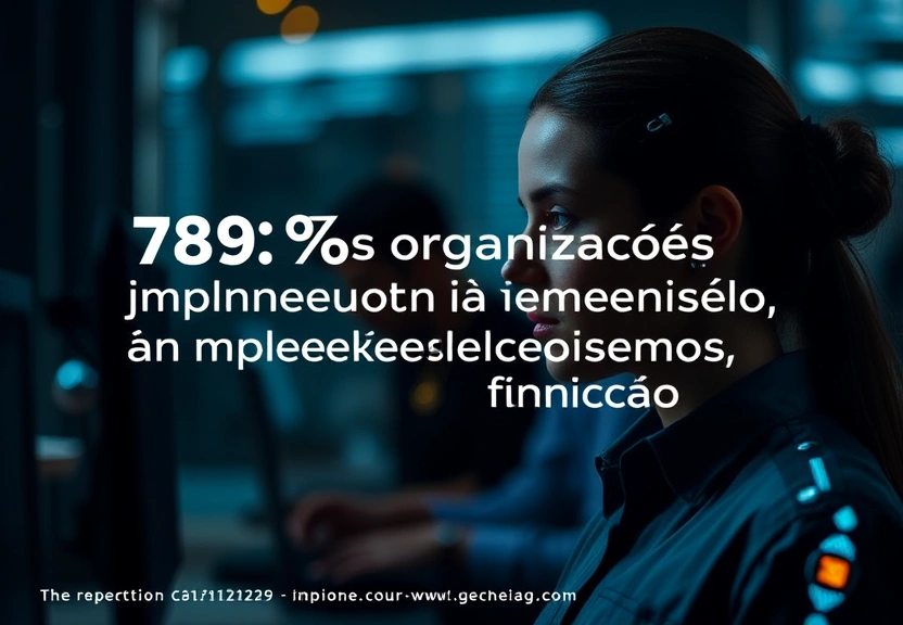 Representação visual de 78% das Organizações já Implementam IA em Pelo Menos uma Função