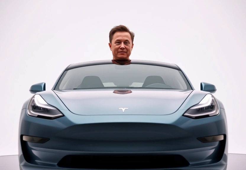 Representação visual de Elon Musk investe impressionantes R$ 1 bilhão em ações da Tesla no mercado aberto