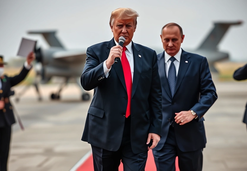 Representação visual de EM DIRETO, guerra na Ucrânia: Donald Trump declara que não quer perder tempo enquanto seu encontro com Vladimir Putin nos próximos dias na Hungria parece estar cancelado.