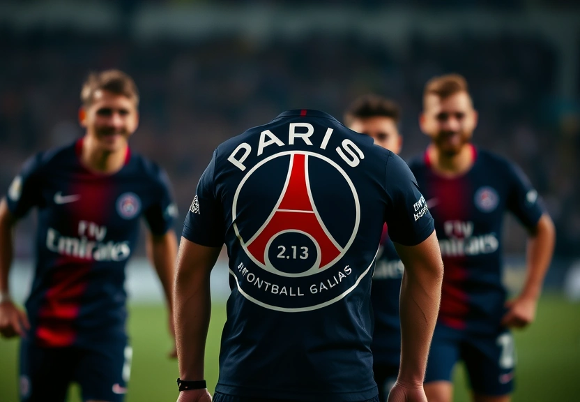 Representação visual de O PSG vence nos últimos segundos em Lyon e retoma a liderança da Ligue 1.