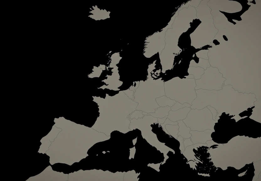 Representação visual de Bolsas da Europa reduzem perdas de olho em dados; preocupações com IA seguem no radar