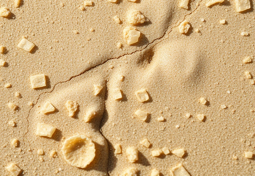 Representação visual de Santos exporta mais microplásticos ao oceano do que retém em suas praias e canais, aponta estudo.