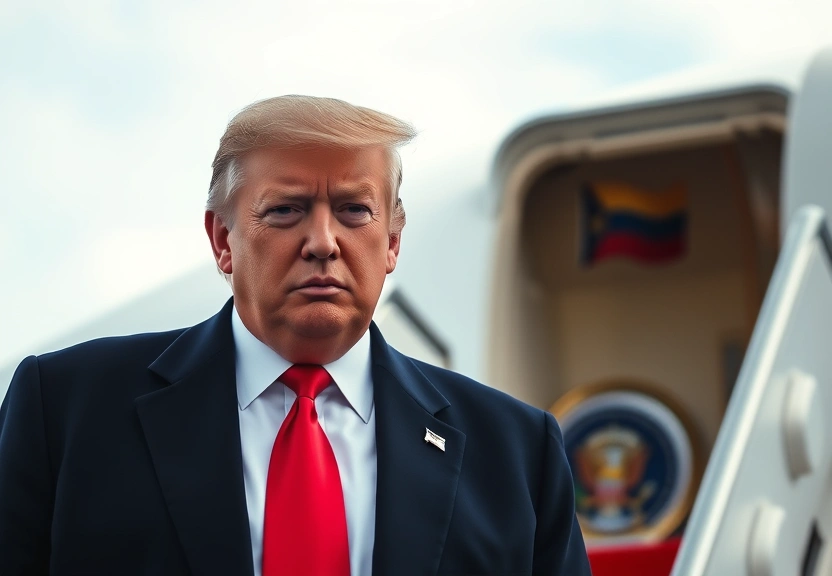 Representação visual de Trump diz que aéreas devem considerar o espaço aéreo da Venezuela totalmente fechado