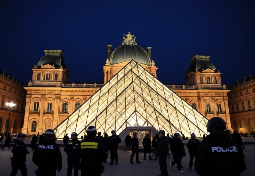Representação visual de Un mois et demi avant le cambriolage du Louvre, la Préfecture de police de Paris alertait sur les risques