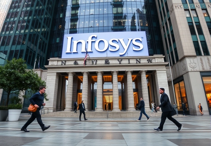 Representação visual de Infosys ADRs plunge over 7%, Wipro down 5% as tech turbulence deepens on Wall Street