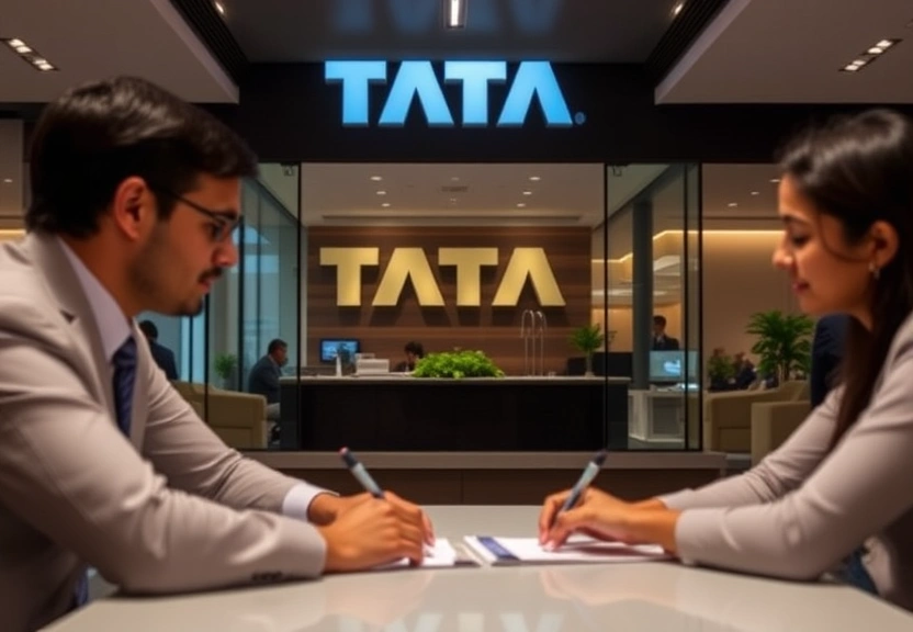 Representação visual de Tata Investment Q4 Results: Profit jumps 69% YoY to Rs 64 crore; co declares Rs 3.4 dividend