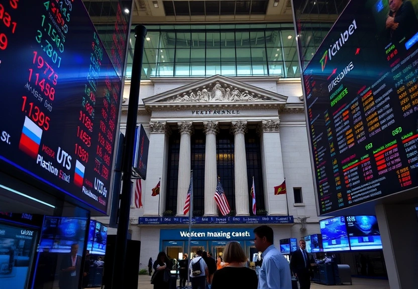 Representação visual de US stocks: US market closes down sharply after Fed holds rates unchanged