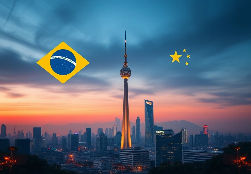 Representação visual de Brasil e China: governança de dados e regulação