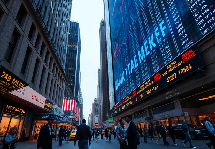 Representação visual de US stocks: US market rises on the day but falls for the week; bond yields and Iran in focus