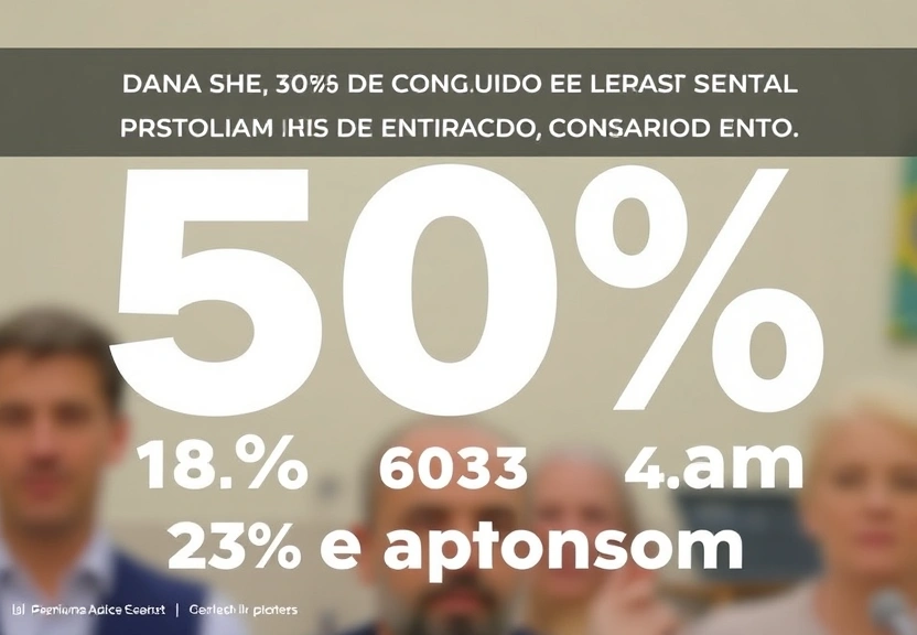 Representação visual de Datafolha: 50% desaprovam governo Lula, e 47% aprovam
